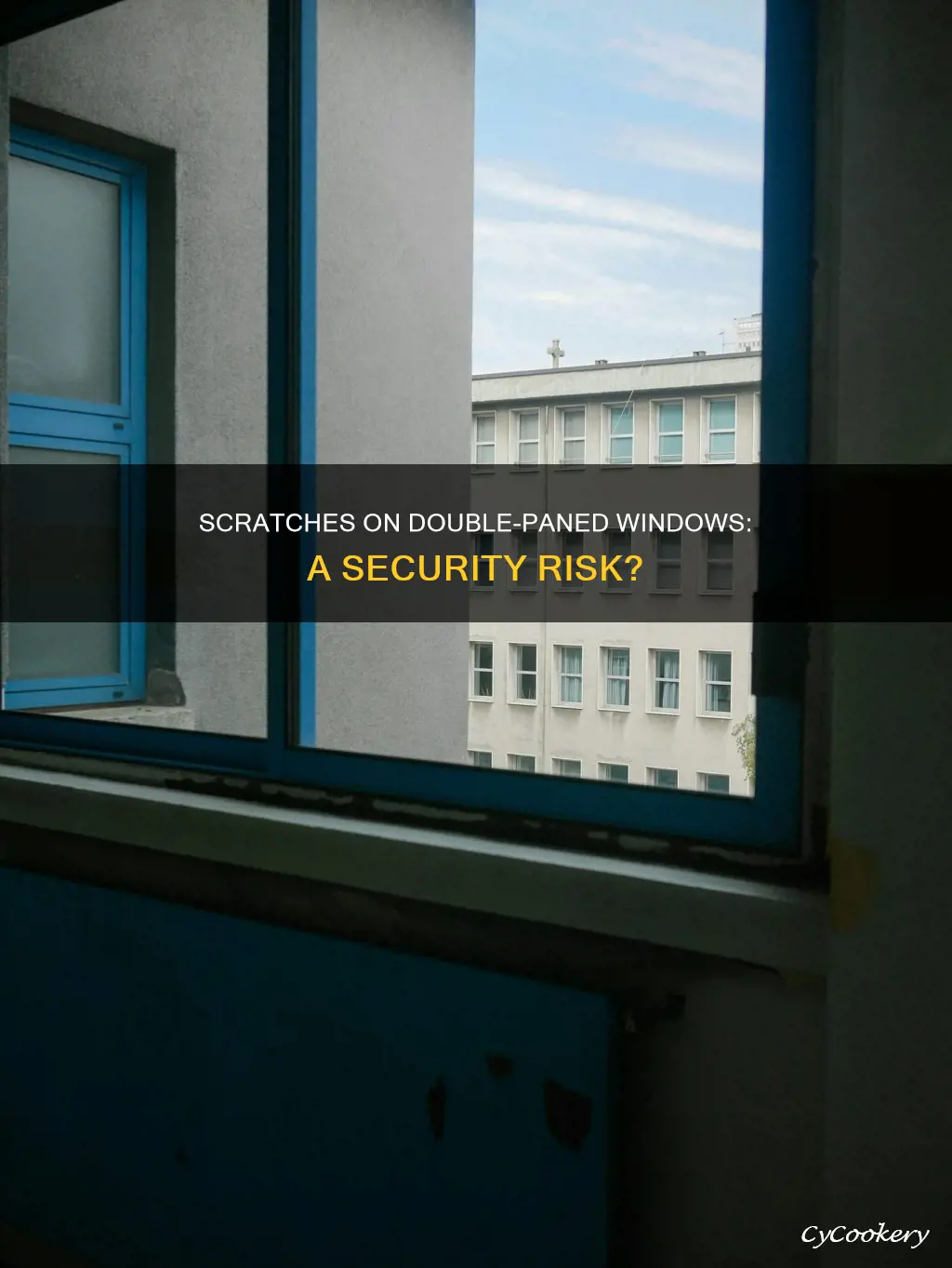 can a scratch compromise a double pan window