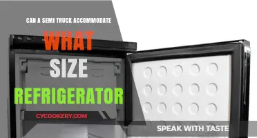 Semi-Truck Refrigerator Fit: What Size Fridge Can It Accommodate?