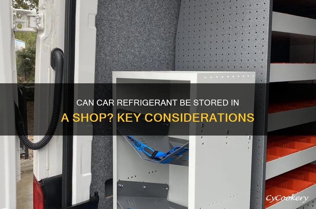 can a shop store refrigerant from a car