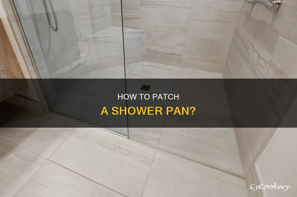 can a shower pan be patched