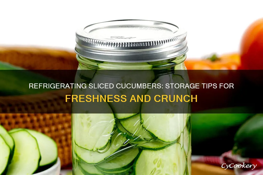 can a sliced cucumber be kept in refrigerator