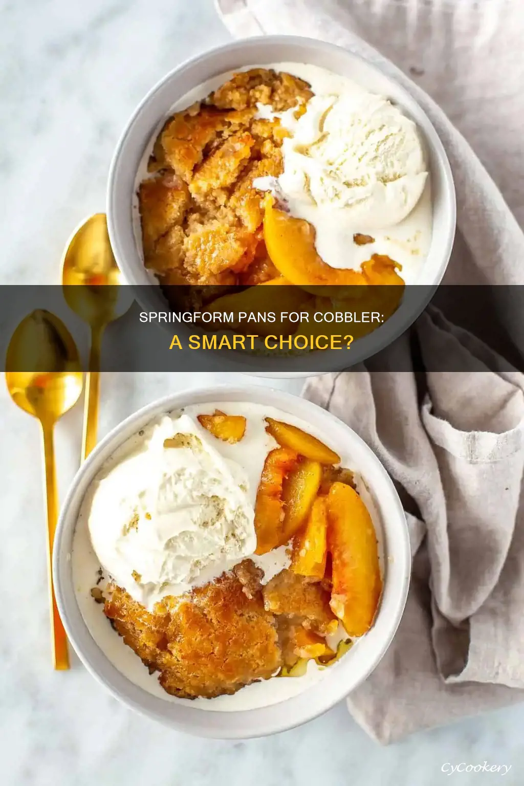 can a springform pan be used for cobbler