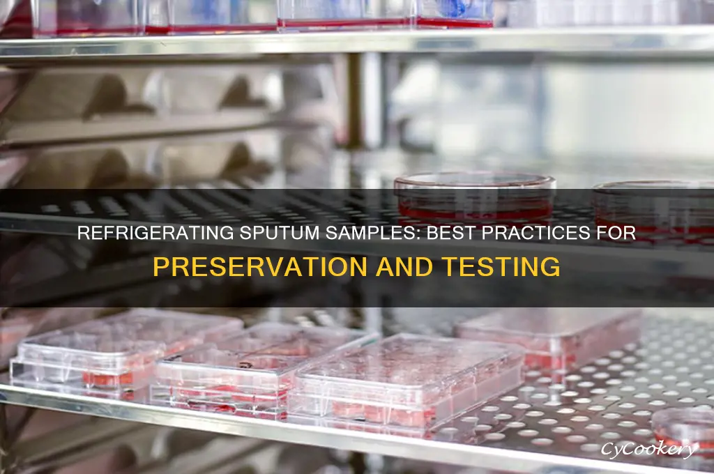 can a sputum sample be refrigerated