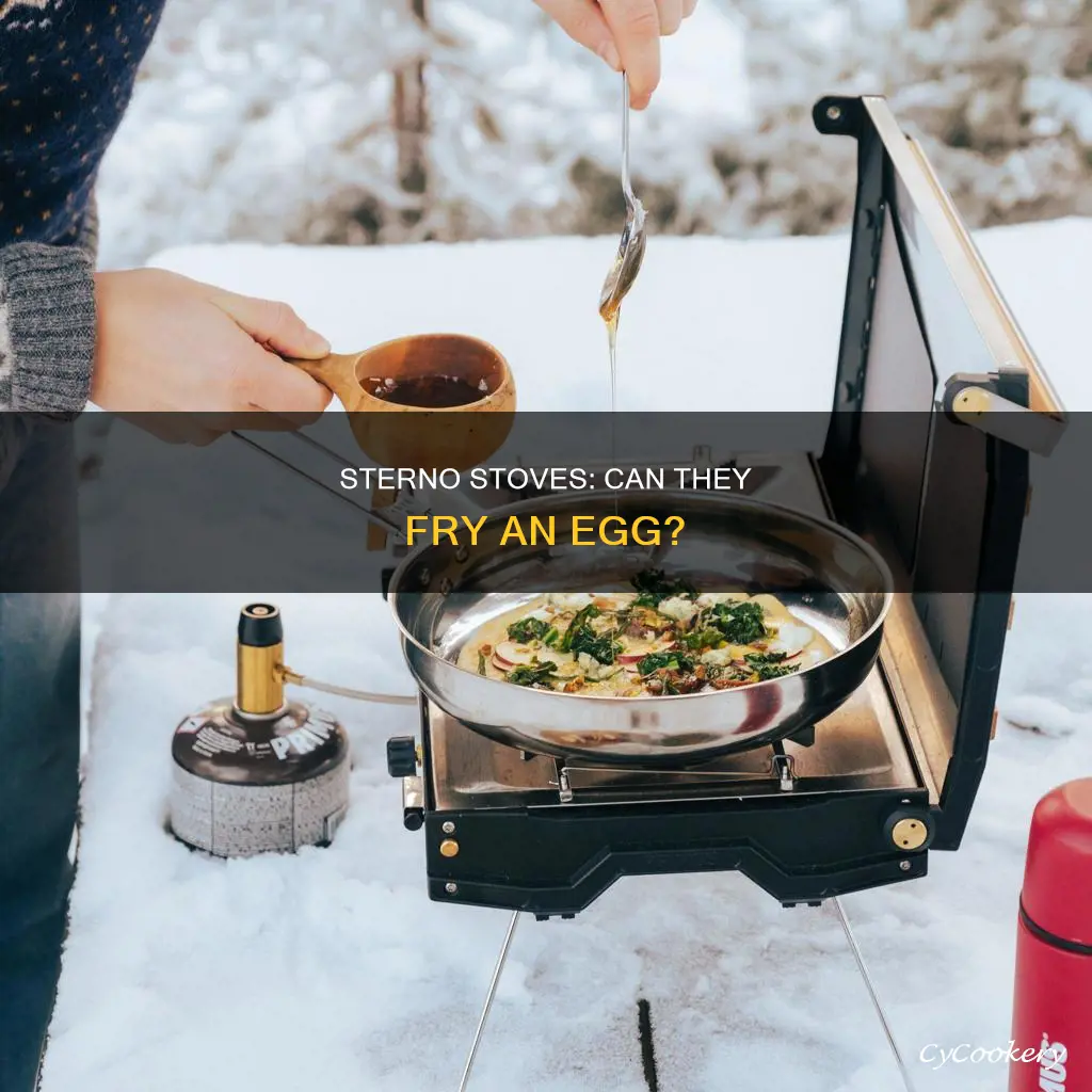 can a sterno heat a frying pan