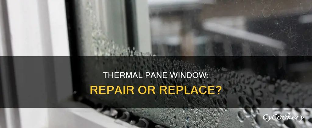 can a thermal pane window be repaired