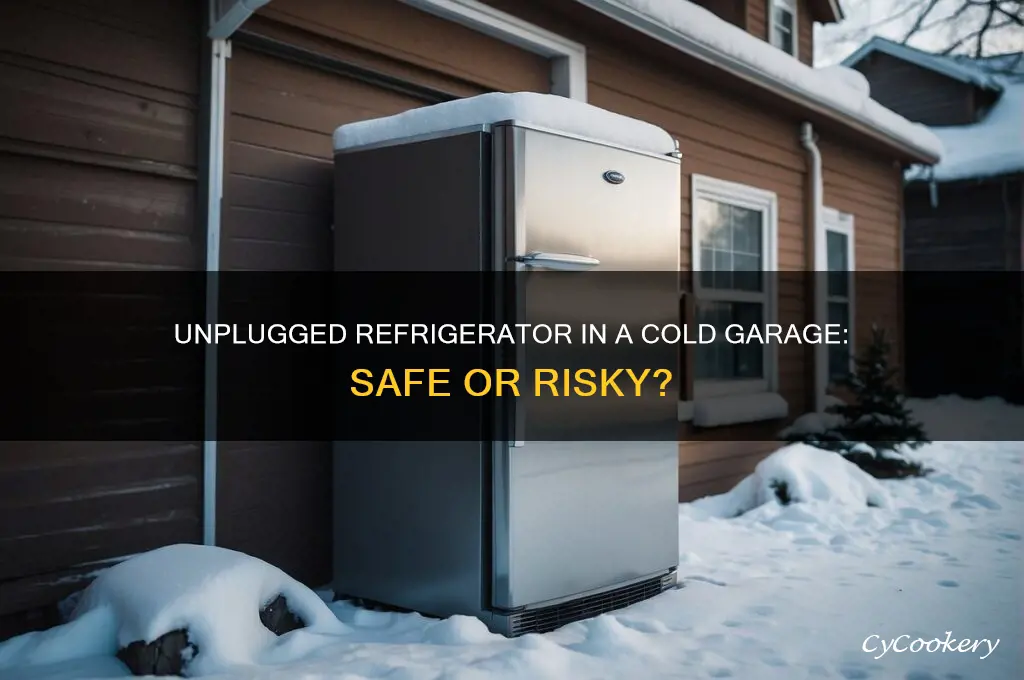 can a unplugged refrigerator sit in a cold garage