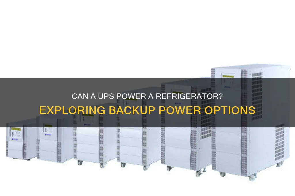 can a ups power a refrigerator