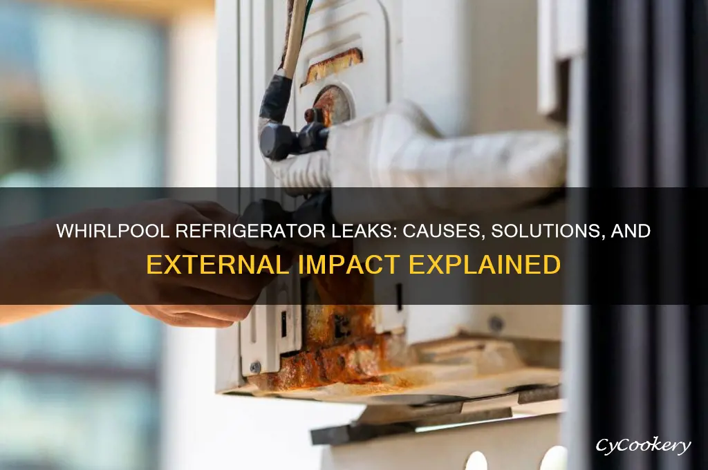 can a whirlpool refrigerator leak outside itself