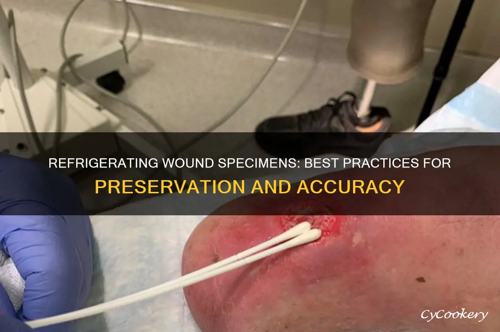 can a wound specimen be refrigerated