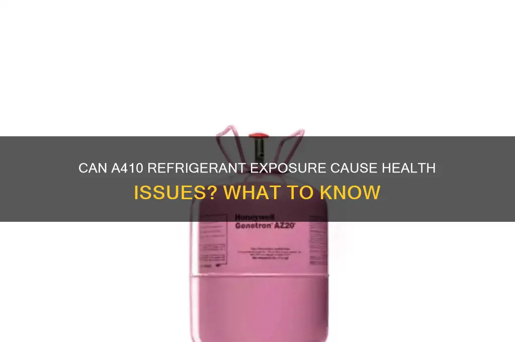 can a410 refrigerant make you ill