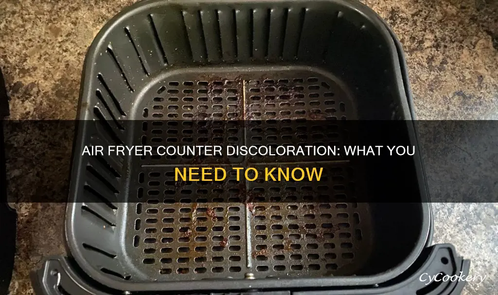 can air fryer discolor counter