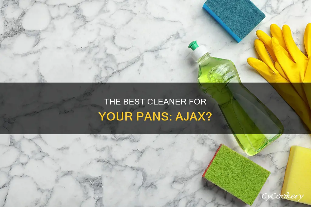 can ajax cleaner be used in pans