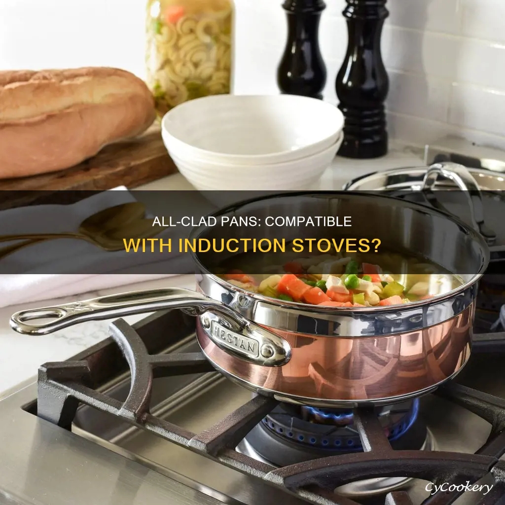 can allclad pans be used on an induction stove