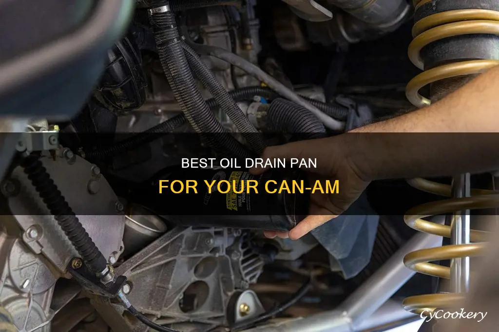 can am oil drain pan