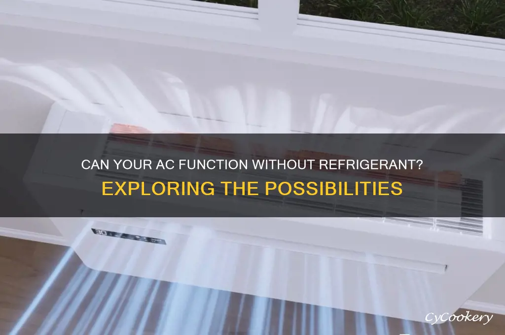 can an ac run without refrigerant