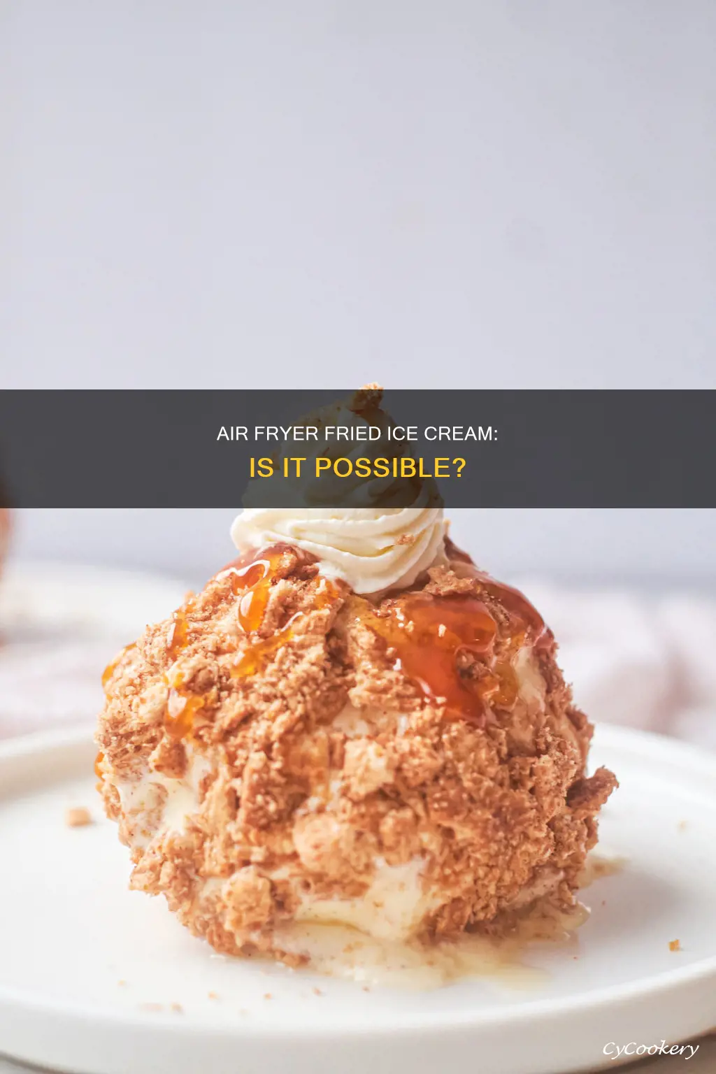 can an air fryer make fried ice cream