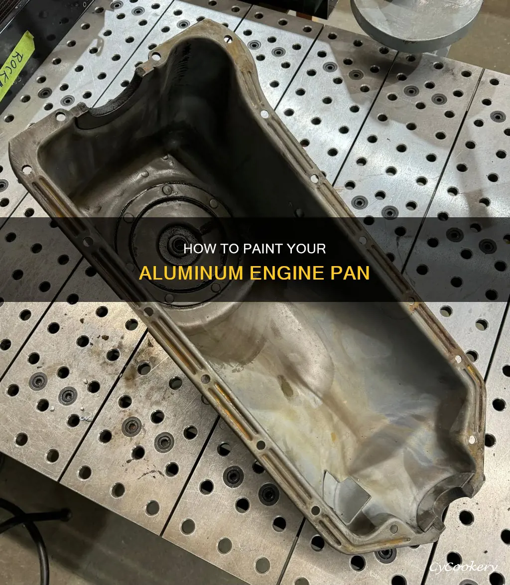 can an aluminum engine pan be painted