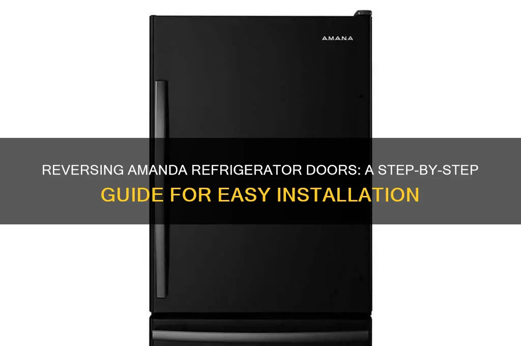 can an amanda refrigerator door be reversed