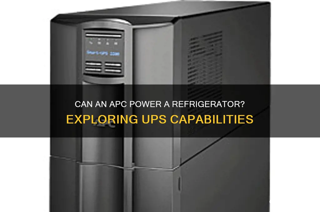 can an apc work on a refrigerator