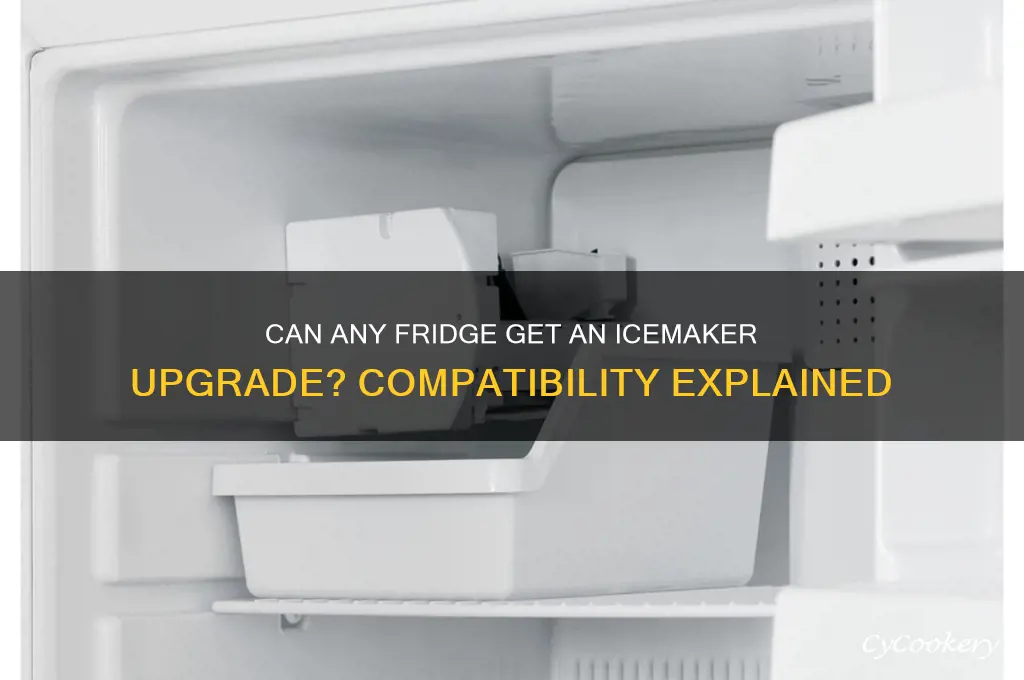 can an icemaker be added to any refrigerator