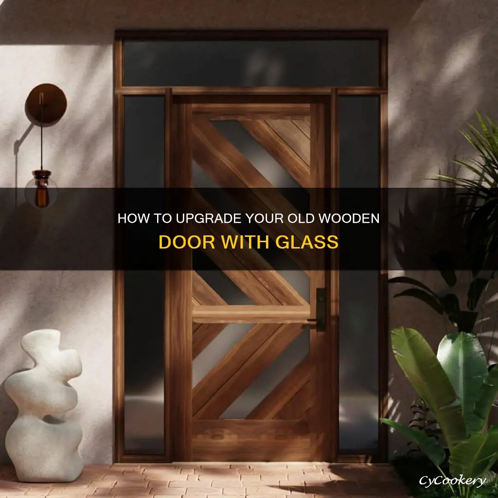 can an old wood door support double pane glass