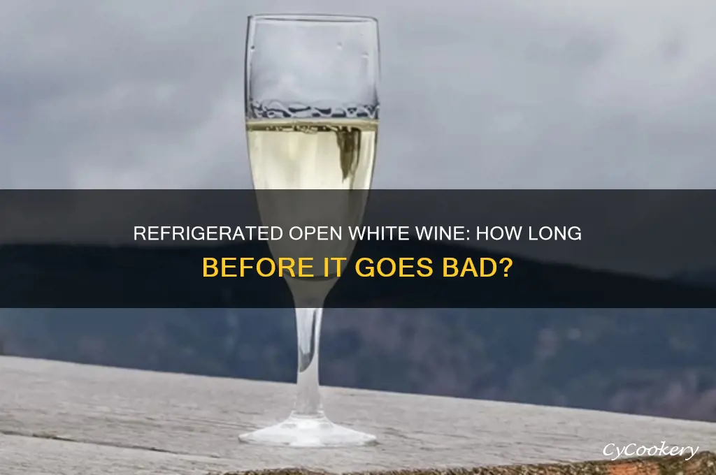 can an open bottle white wine in the refrigerator bad