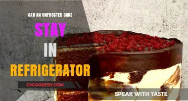 Unfrosted Cake Storage: Can It Last in the Fridge?