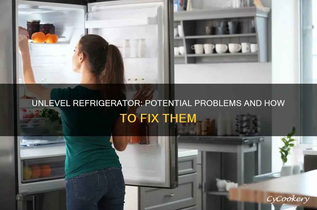 can an unlevel refrigerator cause problems