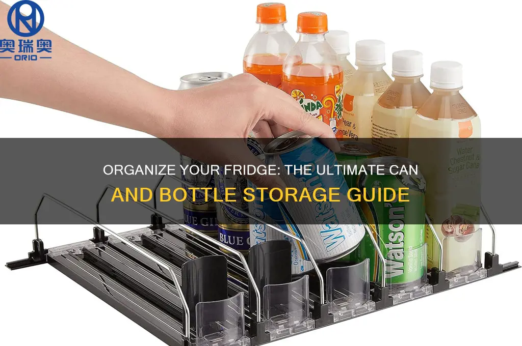 can and bottle guide for refrigerator