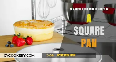 Angel Food Cake: Square Pan Baked?