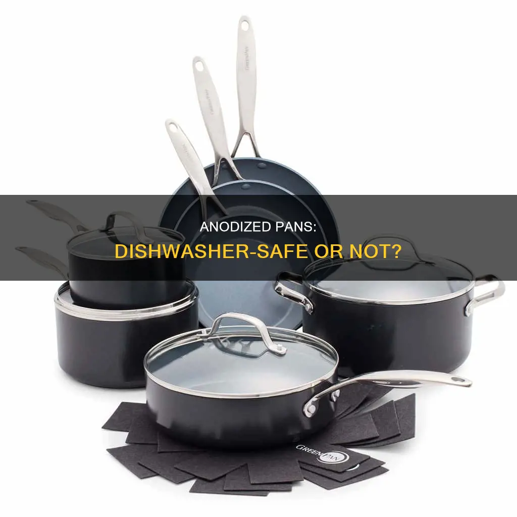 can anodized pans go in the dishwasher