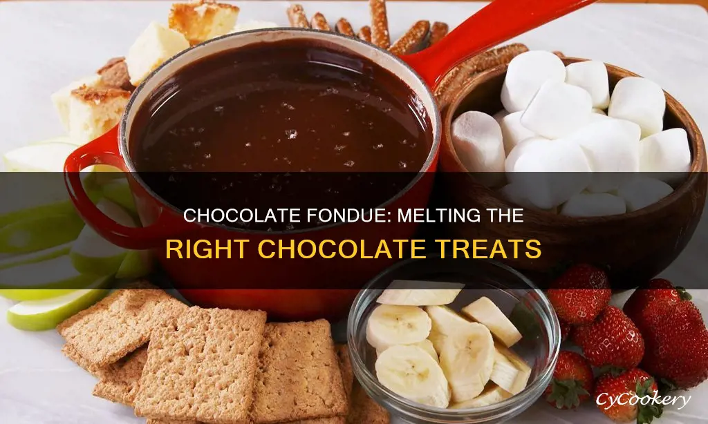 can any chocolate be used for fondue