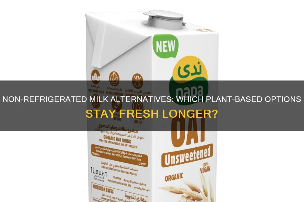 can any milk like product not be refrigerated