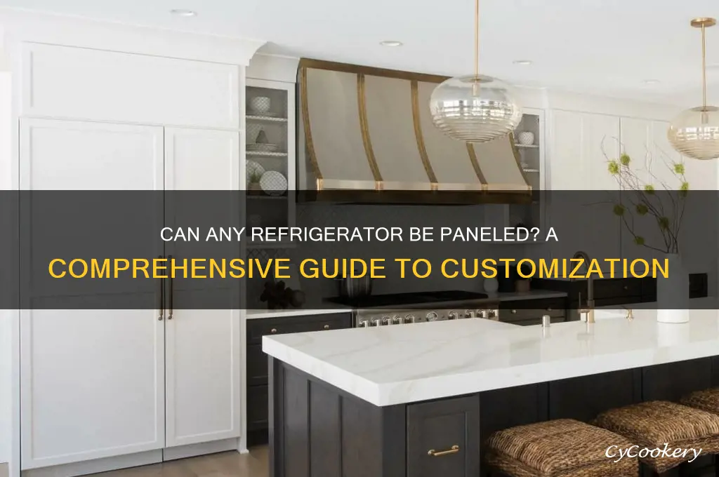 can any refrigerator be paneled