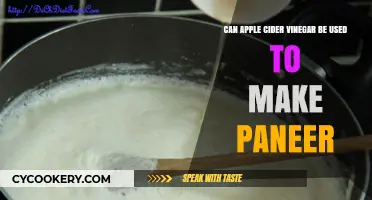 Apple Cider Vinegar for Paneer: A Smart Substitute?