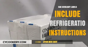 Do Auxiliary Labels Include Refrigeration Instructions? Key Insights