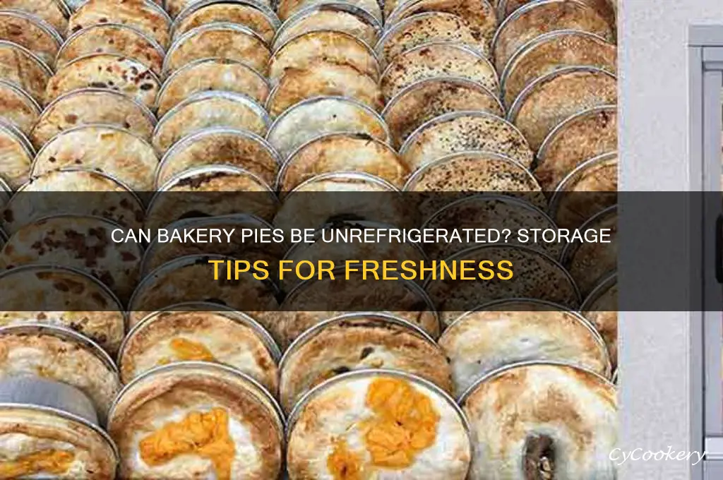 can bakery pies be un refrigerated