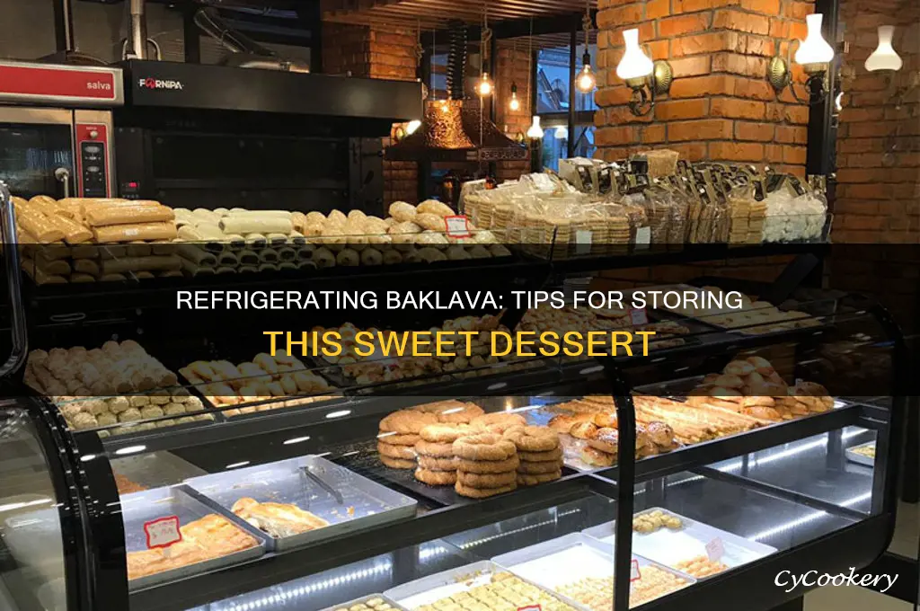 can baklava be refrigerated
