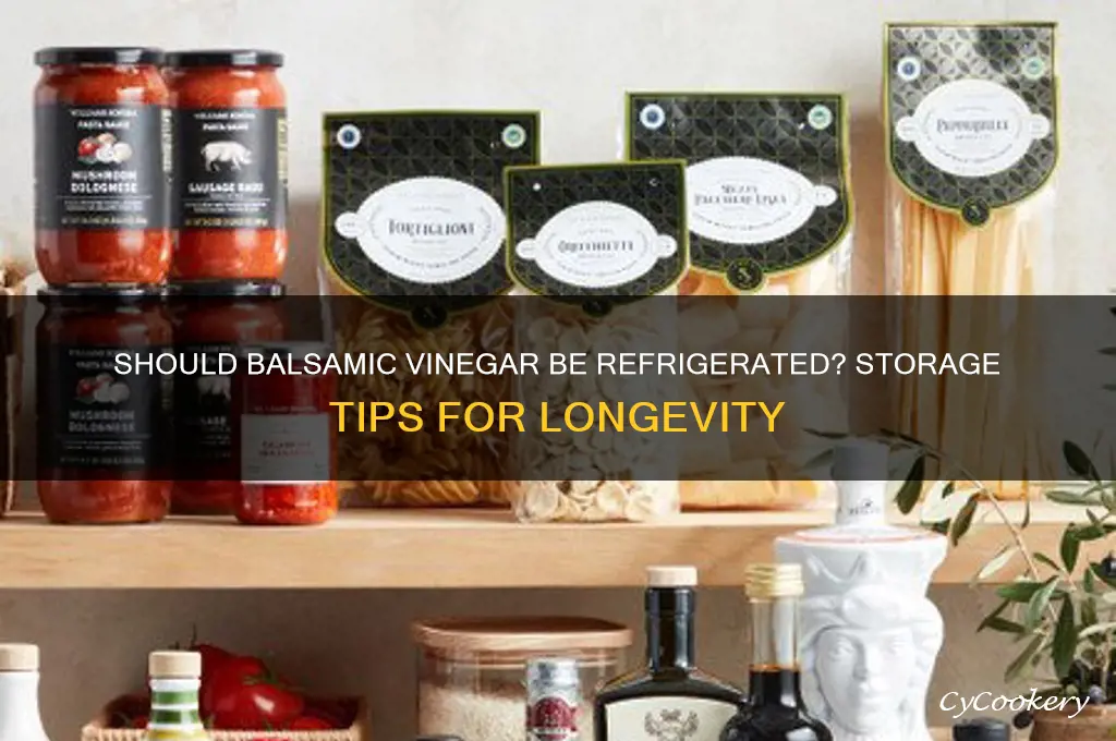 can balsamic vinegar be refrigerated