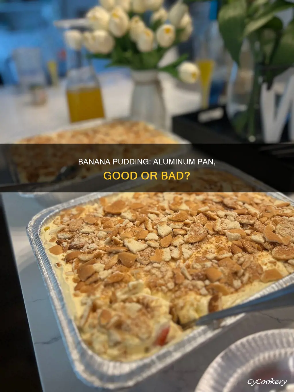 can banana pudding be made in aluminum pan