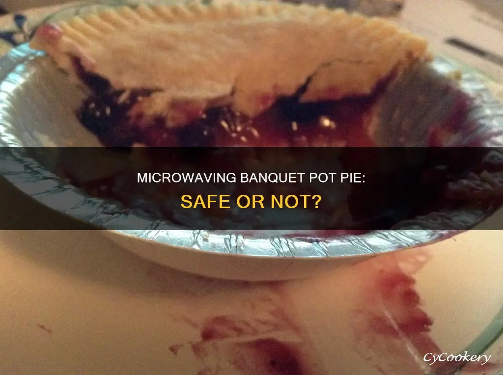 can banquet pot pie be cooked in microwave