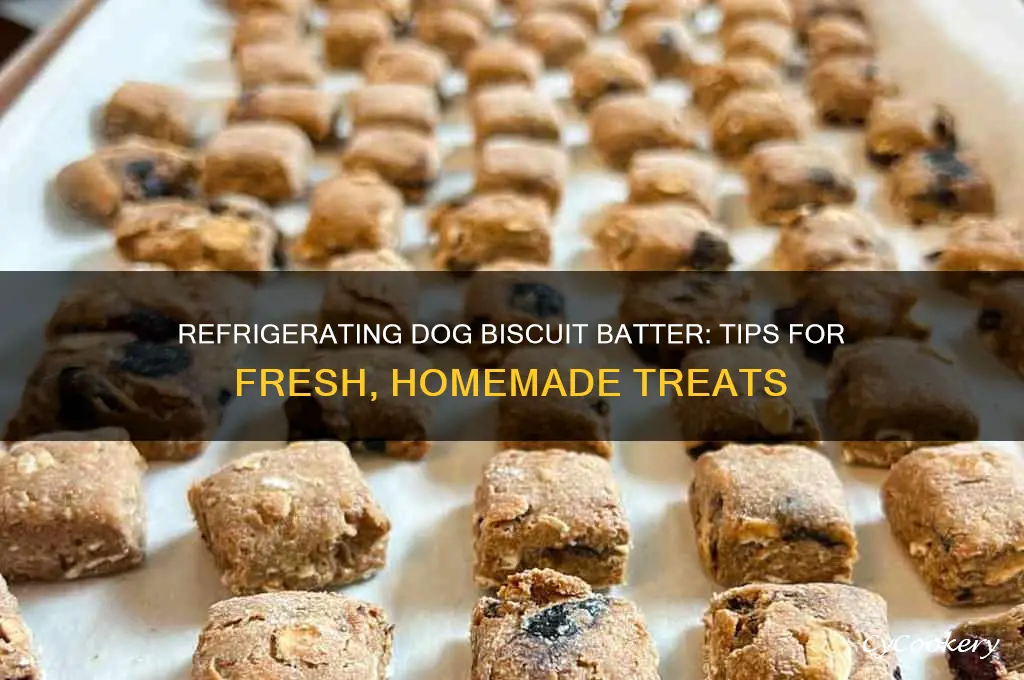can batter mix for dog biscuits be refrigerated