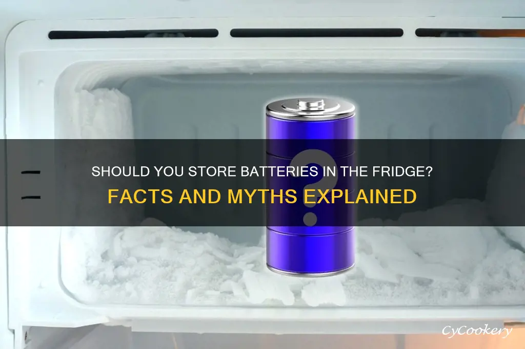 can batteries be stored in the refrigerator