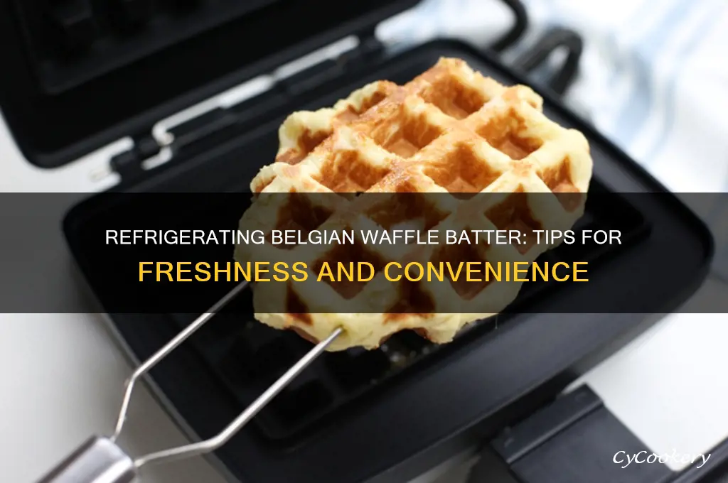 can belgian waffle batter be refrigerated