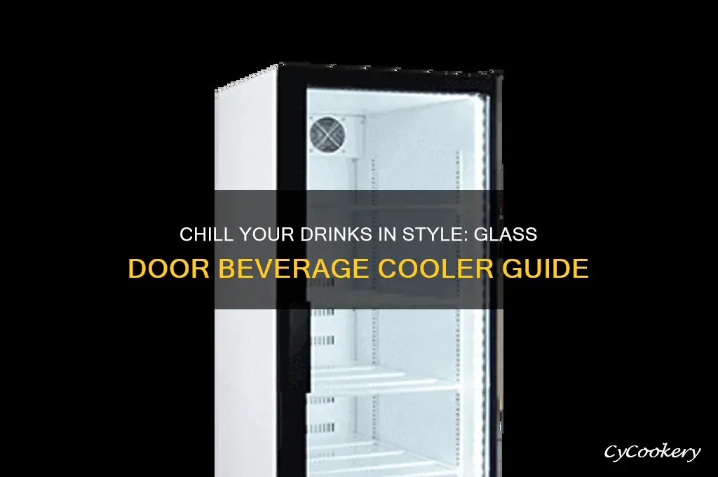 can beverage cooler refrigerator with glass door