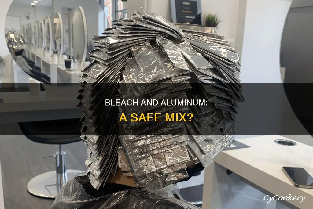 can bleach be put in an alluminum pan