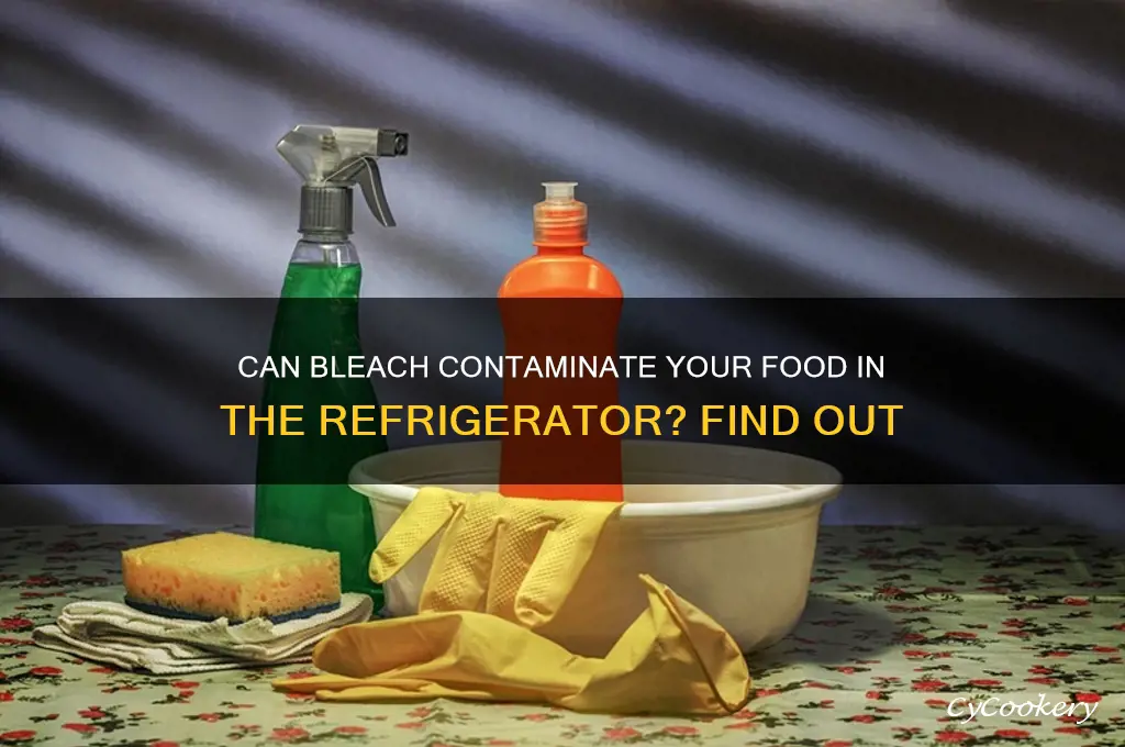 can bleach get in food refrigerator