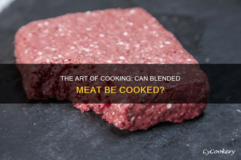 can blend meat be cooked