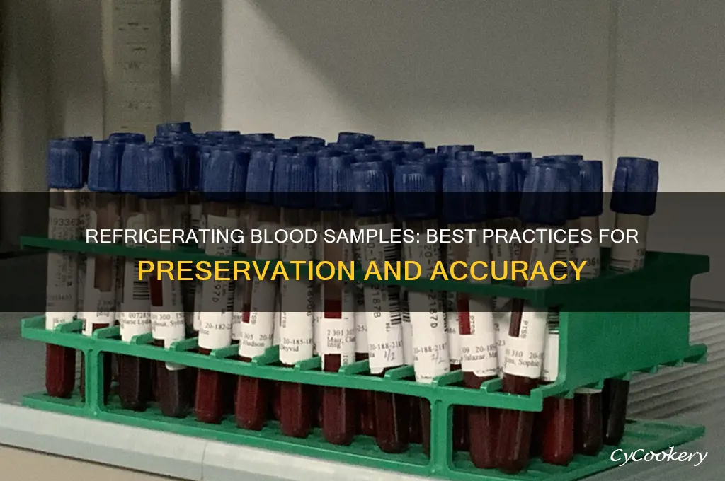 can blood samples be refrigerated