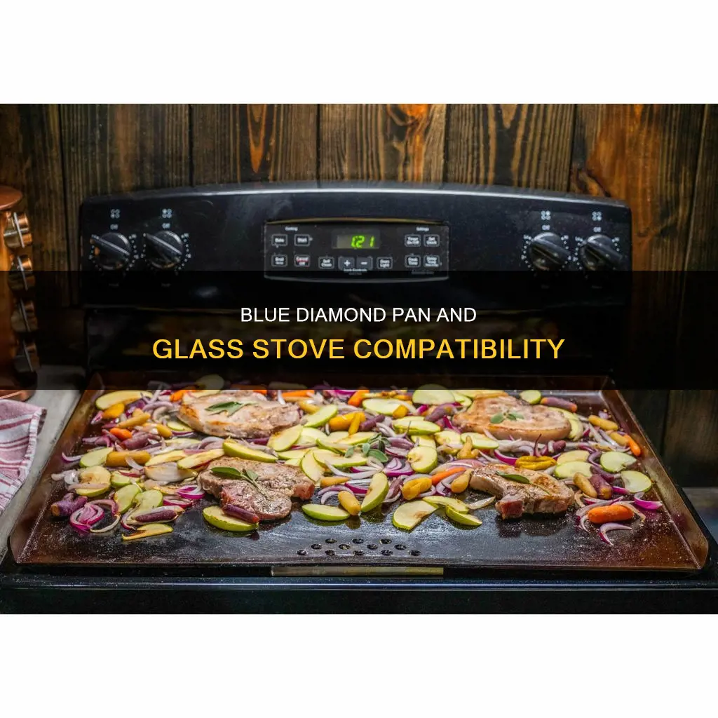 can blue diamond pans be used on glass top stoves